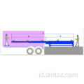 Peralatan pemuatan kontainer pemuatan truk yang dapat dipindahkan